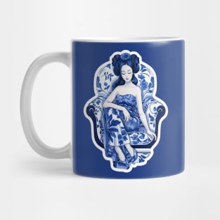 Chinese Porcelain Doll Mug